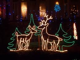 Christmas Outdoor Lighted Shapes Installation