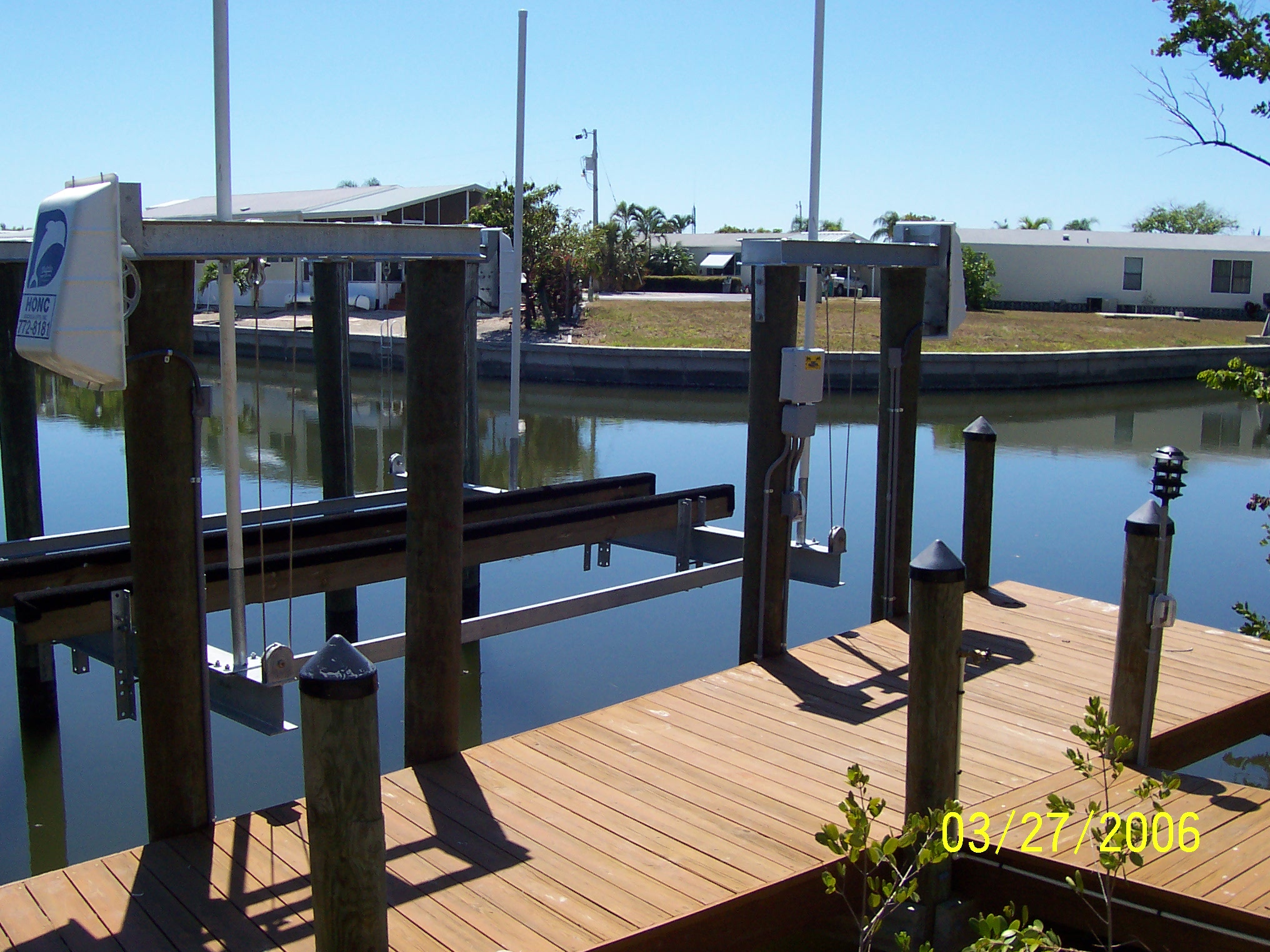 naples boat dock and boat lift electrical wiring power and lights