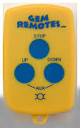 Gem Remotes Three Button Transmitter. Programming Is Extra. Price $65.00