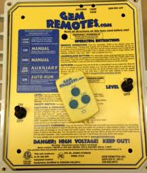 Gem Remotes Model GR2A. Installation Cost Is Additional. Price $445.00